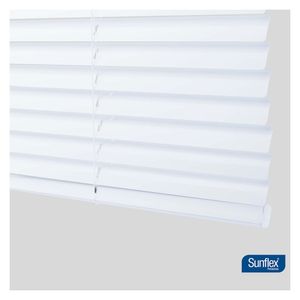 Persiana horizontal aluminio 160x140cm blanco Sunflex