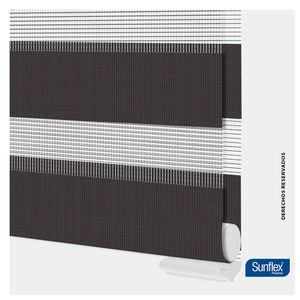 Cortina enrollable roller duo 120x170cm gris Sunflex