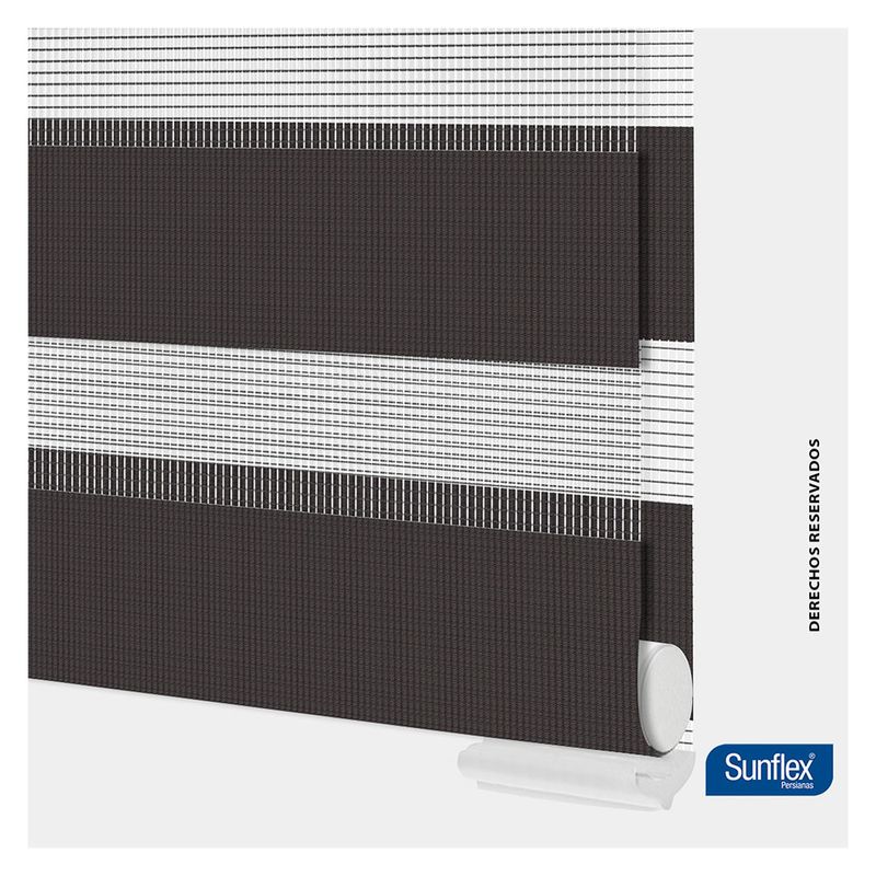 Cortina Persiana Enrollable Blackout 200X230 Blanco Sunflex