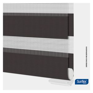 Cortina enrollable roller duo 140x170cm gris Sunflex