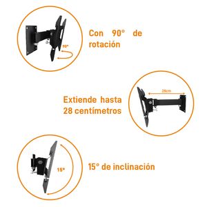 Soporte para tv 14" a 42" led con brazo Sonya