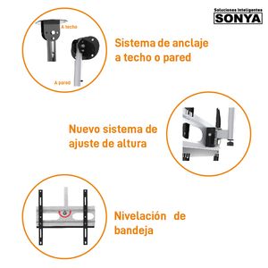 Soporte para tv 22" a 70" multiuso Sonya