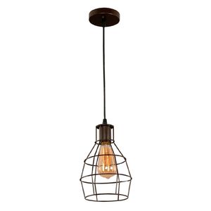 Lámpara de colgar óxido 1 luz E27 60W Ikelite - Vintage
