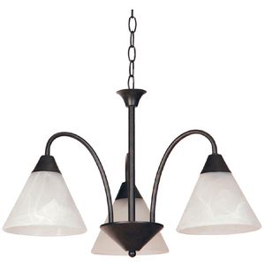 Lámpara de techo óxido 3 luces E27 60W Ikelite - Moderna