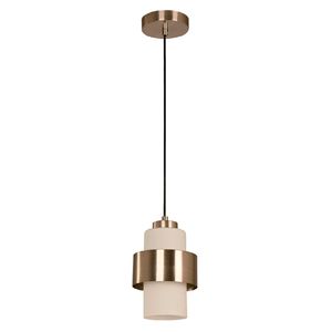 Lámpara de colgar níquel satinado 1 luz E27 40W Ikelite - Moderna