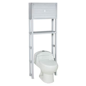 Estante para baño gris 171.8x25.2x61.5cm Rimax
