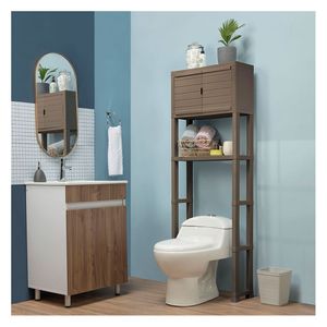 Estante para baño mocca 171.8x25.2x61.5cm Rimax