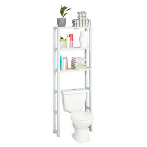 Estante para baño 3 niveles blanco 171.8x25.2x61.5cm Rimax