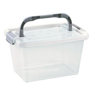 Caja organizadora 3.5L transparente/gris Rimax