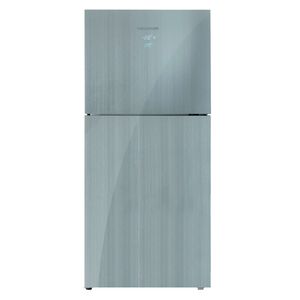 Nevera no frost Challenger en vidrio 360L silver b
