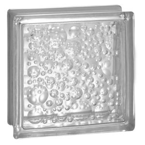 Bloque De Vidrio Water Bubble 19x19x8Cm