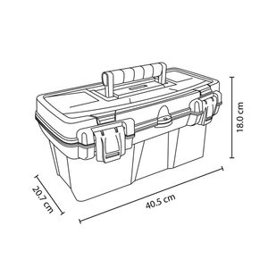 Caja Herramienta 16" Tapa Panal Ekonoplus Rimax