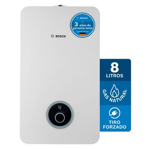 Calentador de paso a Gas Natural 8 Litros Tiro Forzado Bosch