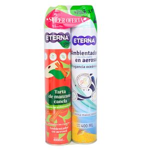 Combo aerosol canela/oceánica x400ml x2und  Eterna