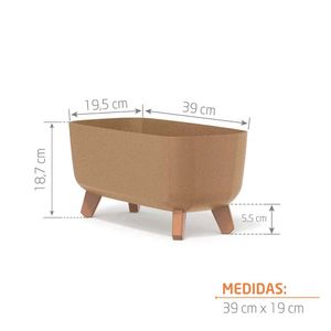 Matera Gracia Square Eco naturo 39cm Tumatera