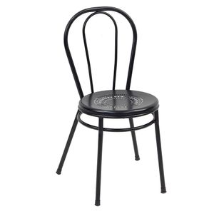 Silla milo negra 46x47x85cm