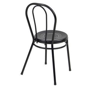 Silla milo negra 46x47x85cm