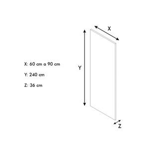 Puerta de melamina 60-90x240cm firenze Moduofi