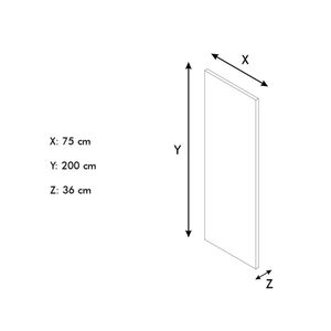 Puerta de melamina 75x200cm germany Moduofi