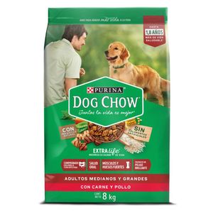 Alimento para perro adulto medianos y grandes x8kg Dog Chow