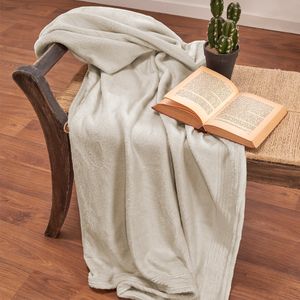 Manta flannel 120x145 cm Moderno taupe Wamsutta