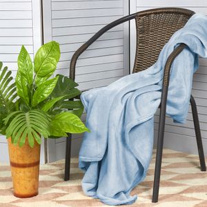 Manta flannel 120x145 cm moderno azul denim Wamsutta