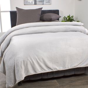 Cobija flannel doble Moderno gris claro Wamsutta