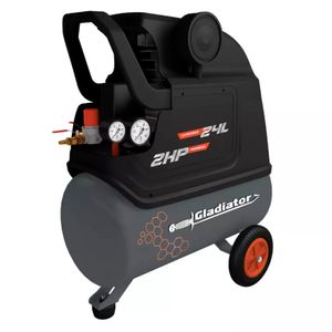Compresor de aire horizontal 1500W 24 lt 115PSI Gladiator