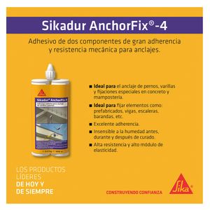 Adhesivo epóxico anchor Fix x600cc Sika