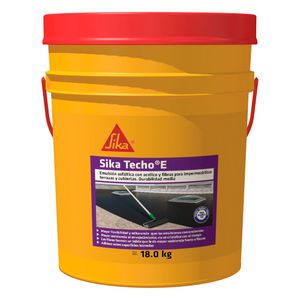 Emulsión asfáltica techo E x18kg Sika
