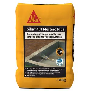 Recubrimiento impermeable 101 Mortero Plus gris x50kg Sika