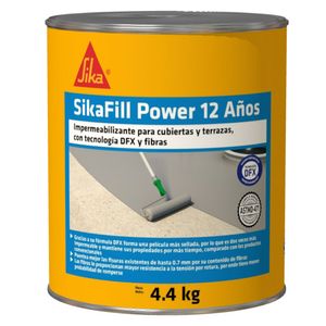 Impermeabilizante sikafill Power 12 rojo x4.4kg Sika