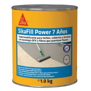 Impermeabilizante sikafill-7 Power blanco x1kg Sika