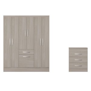 Combo Closet 6 Puertas + Comoda