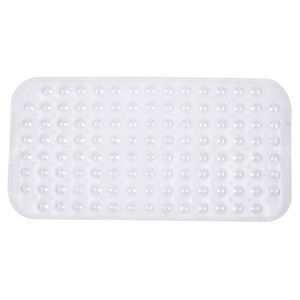 Piso tapete de baño antideslizante 37x71 cm blanco/transparente Cotidiana