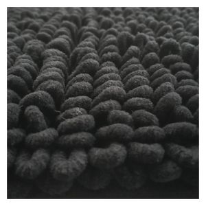 Alfombra baño loop soft negro 40x60cm Dib