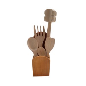 Juegos de utensilios de madera Deline