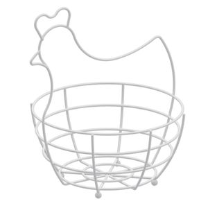 Organizador de huevos gallina blanco Confort