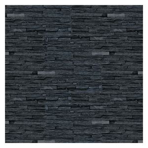 Piedra cascada negro 15x50cm 0.75m2 Artepiso