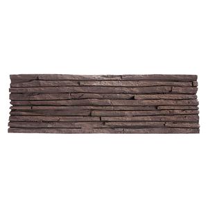 Piedra cascada chocolate oxidado 15x50cm 0.75m2 Artepiso
