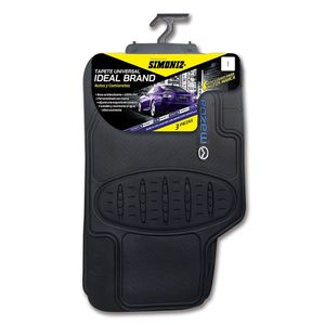 Tapete de caucho full equipo mazda negro 3 piezas Simoniz