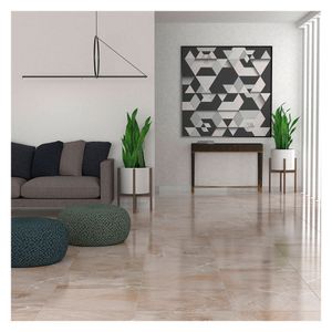 Piso rosales 60x60cm crema 2.16m2 San Lorenzo