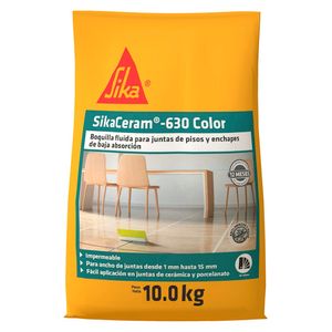 Adhesivo cerámico sikaceram-630 color 10 kg gris capri Sika