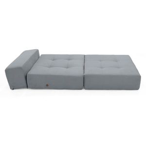 Sofá cama bosnia tela gris 84x104x82cm Hogar Venecia