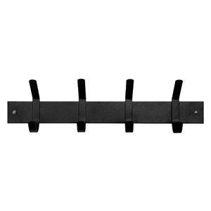 Percha 4 ganchos Gancho doble negro Krea