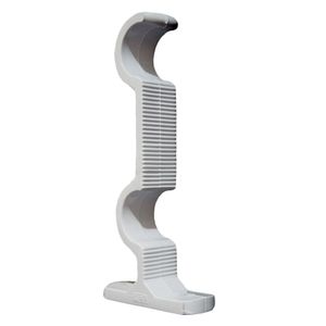 Soporte doble 3/4" blanco Decorarco