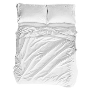 Juego de cama sencillo microfibra 880g blanco Cannon