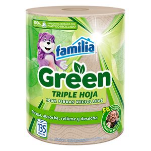 Toalla cocina triple hoja1 rollo x135hojas Familia
