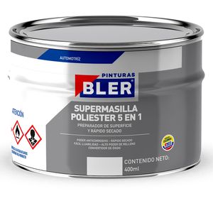 Supermasilla poliéster 5 en 1 blanco blanco 1/8 GL Bler