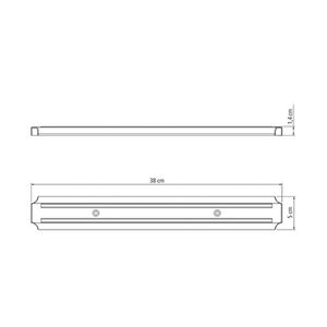 Barra magnética para cuchillos plenus 38cm Tramontina